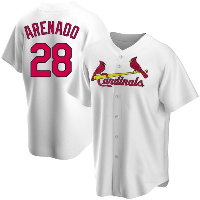 Youth Nolan Arenado St. Louis Cardinals Replica White Home Jersey