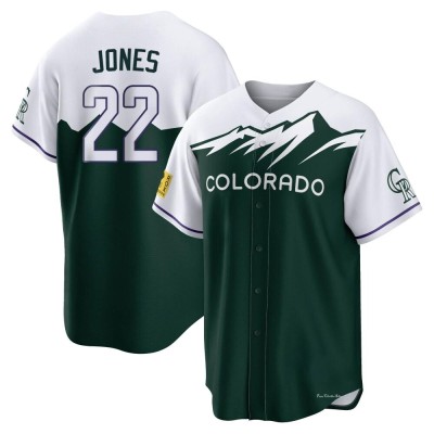 Youth Nolan Jones Colorado Rockies Replica Green 2022 City Connect Jersey