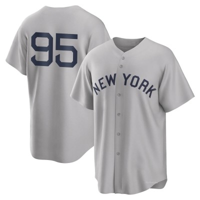 Youth Oswaldo Cabrera New York Yankees Replica Gray 2021 Field of Dreams Jersey