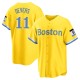 Youth Rafael Devers Boston Red Sox Replica Gold/Light Blue 2021 City Connect Player Jersey