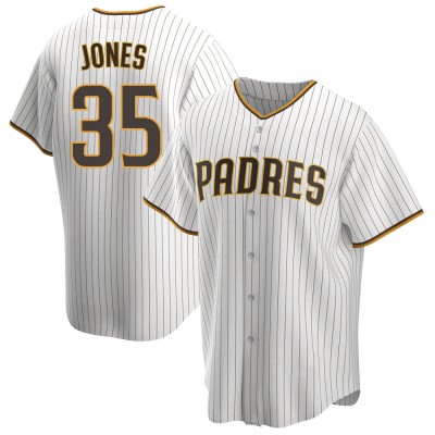 Youth Randy Jones San Diego Padres Replica White/Brown Home Jersey