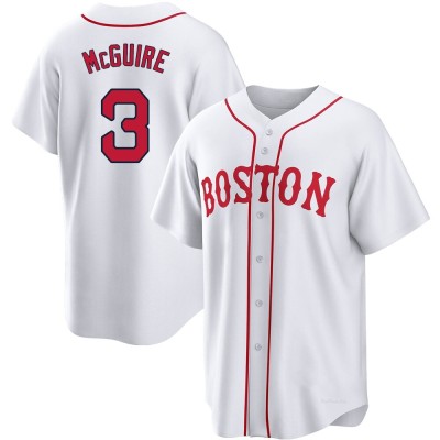 Youth Reese McGuire Boston Red Sox Replica White 2021 Patriots' Day Jersey