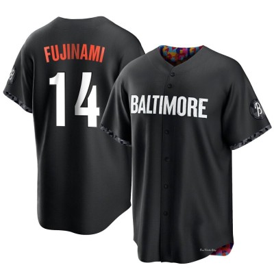 Youth Shintaro Fujinami Baltimore Orioles Replica Black 2023 City Connect Jersey