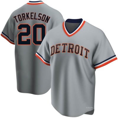 Youth Spencer Torkelson Detroit Tigers Replica Gray Road Cooperstown Collection Jersey