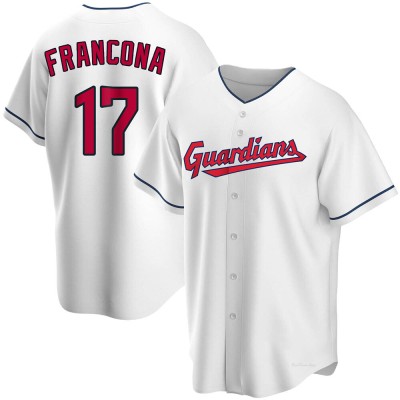 Youth Terry Francona Cleveland Guardians Replica White Home Jersey