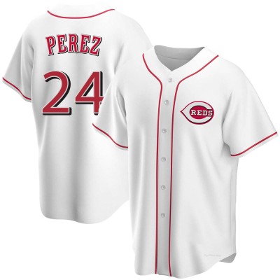 Youth Tony Perez Cincinnati Reds Replica White Home Jersey