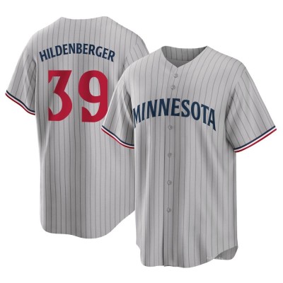 Youth Trevor Hildenberger Minnesota Twins Replica Gray Road Jersey