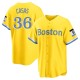 Youth Triston Casas Boston Red Sox Replica Gold/Light Blue 2021 City Connect Player Jersey