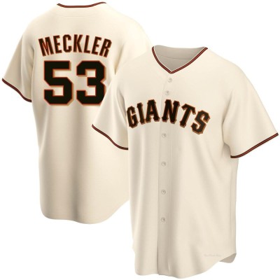 Youth Wade Meckler San Francisco Giants Replica Cream Home Jersey