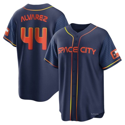 Youth Yordan Alvarez Houston Astros Replica Navy 2022 City Connect Jersey